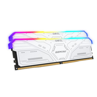 GeiL Gemini RGB 32GB KIT(2X16GB) 6000MHz DDR5 Desktop Gaming Memory - White | Randcore