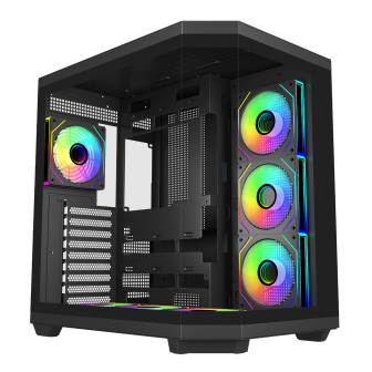FSP U580 ARGB ATX Ultra Tower Gaming Chassis - Black | Randcore