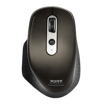Port Connect Bluetooth Wireless and Rechargeable Executive Mouse - Black | Randcore