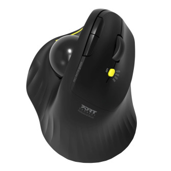 Port Connect Bluetooth + Wireless Rechargeable Ergonomic Trackball Mouse | Randcore