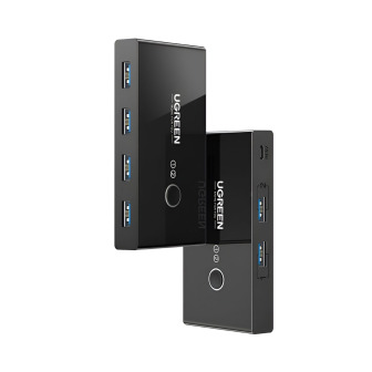 UGREEN USB 3.0 4-Port Switch Box, with 1.5m USB Cables | Randcore