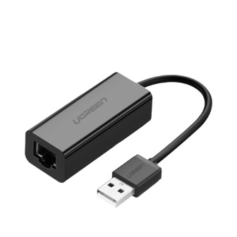 UGREEN CR110 Ethernet Adapter | USB 2.0 to RJ45 - Black | Randcore