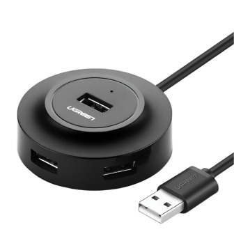 UGREEN 4-IN 1 USB 2.0 Hub (20777) - Black | Randcore