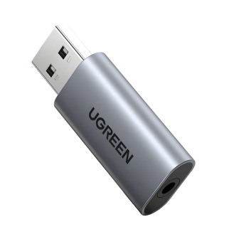 UGREEN CM383-80864 USB-A to 3.5mm Audio Jack External Sound Adapter - Silver | Randcore
