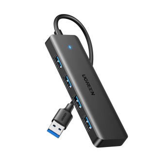 UGREEN 4-in-1 USB 3.0 Hub - High-Speed 5Gbps Data Transfer - Grey | Randcore