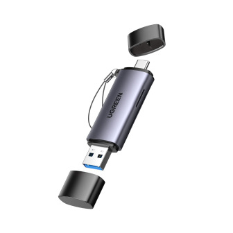 UGREEN CM185-50706 2-in-1 OTG Card Reader | Type-C | USB-A - Silver | Randcore