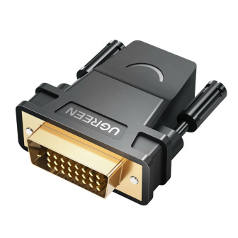 UGREEN 20124-20124 DVI (24+1) Male to HDMI Female Adapter - Black | Randcore