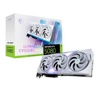 MSI GeForce RTX 5080 GAMING TRIO OC 16G Graphics Card - White | Randcore