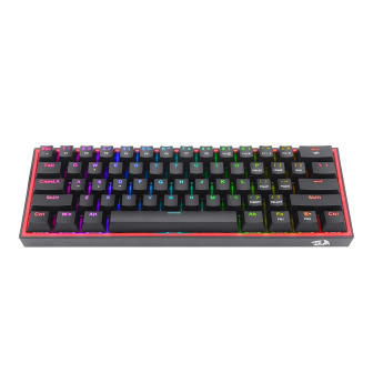 Redragon K617 FIZZ 60% Wired RGB Gaming Keyboard - Black | Randcore