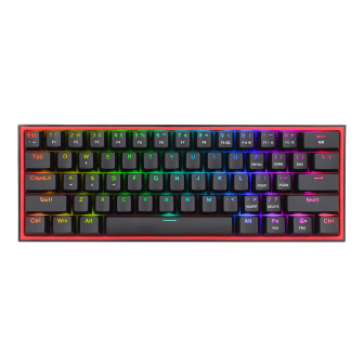 Redragon K616 FIZZ Pro 61-Key RGB Mechanical Gaming Keyboard – Black (60%, RGB, Wireless/Wired, Hot-Swappable) | Randcore