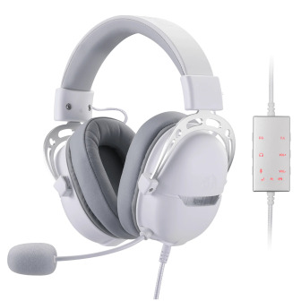 REDRAGON Over-Ear AURORA Gaming Headset - White | Randcore