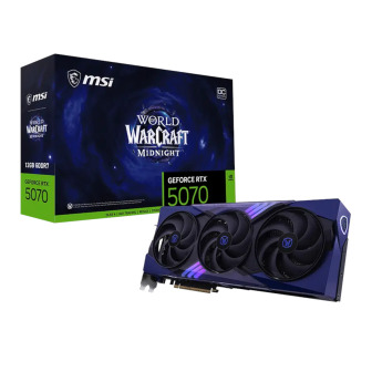 MSI GeForce RTX 5070 12GB World of Warcraft MIDNIGHT VOID EDITION OC Graphics Card | Randcore