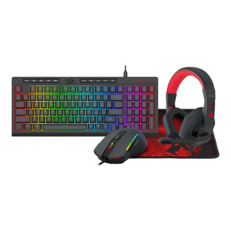 Redragon 4-in-1 Keyboard | Mouse | Mousepad | Headset Gaming Combo | Randcore