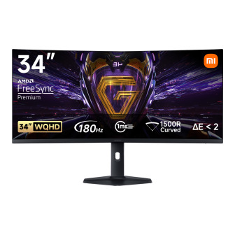 Xiaomi G34WQi 34" 1440p UltraWide VA Curved Gaming Monitor (180Hz, 1ms) | Randcore