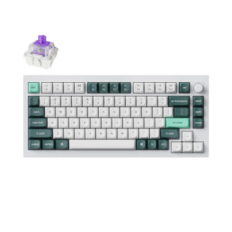 Keychron Q1H-P1 QMK Wireless Custom Keyboard - White | Randcore