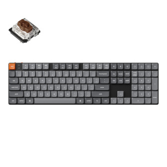 Keychron K5 Max QMK/VIA Full-sized Wireless Custom Mechanical Keyboard | BROWN Switches | Randcore