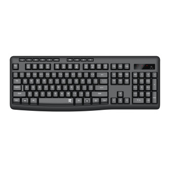 Redragon BK-7367 Full-size Ergonomic Wireless Membrane Office Keyboard - Black | Randcore