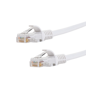 Gizzu Cat6 UTP Fly Lead Ethernet Network Cable 1m – White | Randcore