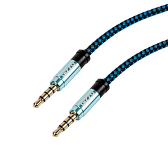 Gizzu 3.5mm AUX Cable 1.5m - Black/Blue | Randcore