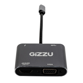 Gizzu 4-in-1 Type-C to HDMI/VGA/USB3.0 Hub | Randcore