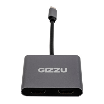 Gizzu 4-in-1 Type-C to Dual HDMI Hub | Randcore