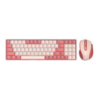 Redragon BS8772 Wireless Keyboard and Mouse Combo - Red/Pink | Randcore