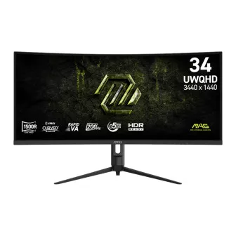 MSI MAG 342CQRF E20 34" UWQHD 200Hz VA Curved Gaming Monitor | Randcore