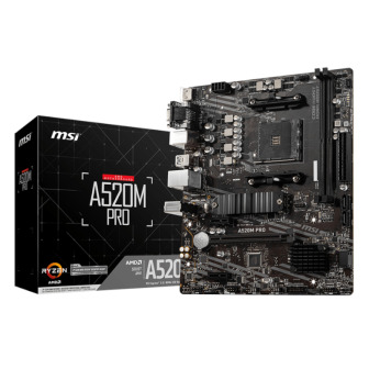 MSI A520M-PRO AMD AM4 MATX Gaming Motherboard | Randcore