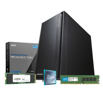 PCBuilder Intel i3-12100 OFFICE MASTER Core Windows 11 Pro Desktop PC | Randcore