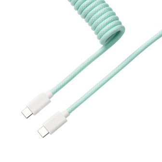 Keychron Coiled Aviator Cable - Mint/Straight | Randcore