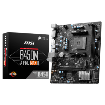 MSI B450M-APRO MAX II AMD AM4 MATX Gaming Motherboard | Randcore