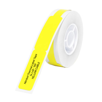 NIIMBOT D11/D110/D101/H1S Thermal Label 12.5x74mm - 65 Labels Per Roll - Yellow for Cable | Randcore