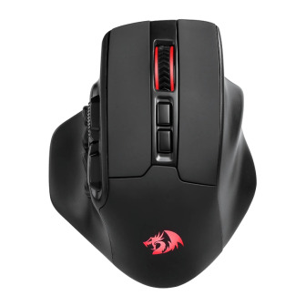 REDRAGON Aatrox Wireless 6200DP RGB MMO Gaming Mouse - Black | Randcore