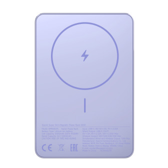 Xiaomi Super Slim Magnetic Power Bank 5000 – Purple | Randcore
