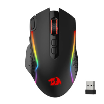 REDRAGON Taipan Pro 10000DPI RGB Wireless Gaming Mouse - Black | Randcore