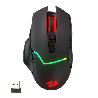 REDRAGON Mirage Pro 8000DPI RGB Wireless Gaming Mouse - Black | Randcore