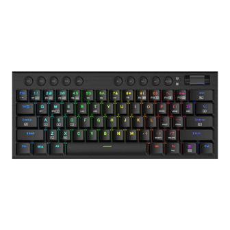 REDRAGON Horus Mini Pro 61Key Wireless Bluetooth Red Switch RGB Low Profile Gaming Mechanical Keyboard - Black | Randcore