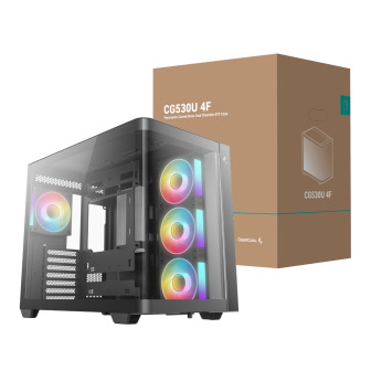 DeepCool CG530U 4F ATX Gaming Chassis - Black | Randcore