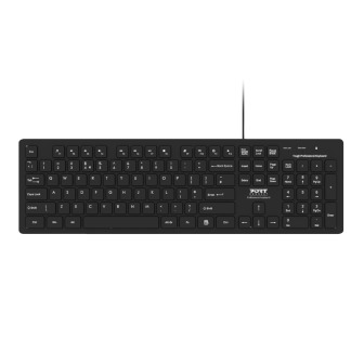 Port Connect Tough Office USB Keyboard - Black | Randcore