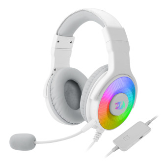 REDRAGON Over-Ear PANDORA USB (Power Only)|Aux (Mic and Headset) RGB Gaming Headset - White | Randcore