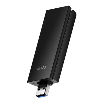 Cudy AX5400 Wi-Fi 6E USB 3.0 Tri-Band High-Gain Adapter-Black | Randcore