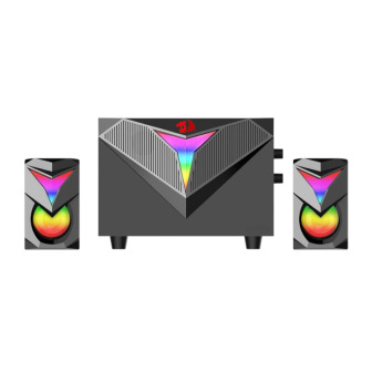 REDRAGON 2.1 Satellite Speaker TOCCATA RGB 11W Gaming Speaker - Black | Randcore