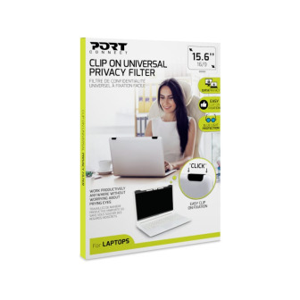 Port Connect 2D Clip On Universal Privacy Filter 15.6" | Randcore