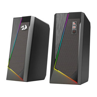 REDRAGON 2.0 Satellite Speaker ANVIL 2 x 3W RGB USB|Aux Gaming Speaker - Black | Randcore