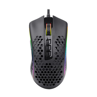 REDRAGON STORM 12400DPI 7 Buttons|Ergonomic Design|P3327 Optical Sensor|Lightweight Body|RGB Backlit gaming Mouse - Black | Rand