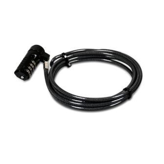 Port Connect 1.8m T-Bar Combination Cable Lock | Randcore