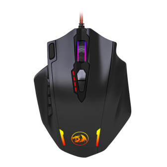 REDRAGON IMPACT 12400DPI MMO Gaming Mouse - Black | Randcore