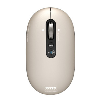 Port Connect PURE MAC Rechargeable Wireless and Bluetooth Mouse - Pearl | Randcore