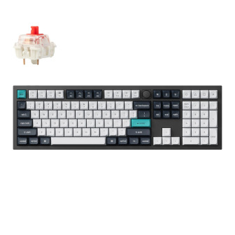 Keychron Q6 Max 100% Full Assembled Knob Red Switch Hot-Swap Gateron Jupiter RGB Wireless Keyboard - Black | Randcore