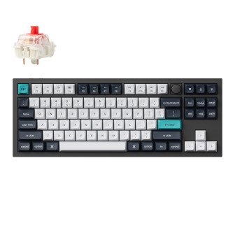Keychron Q3 Max 80% Full Assembled Knob Red Switch Hot-Swap Gateron Jupiter RGB Wireless Keyboard - Black | Randcore